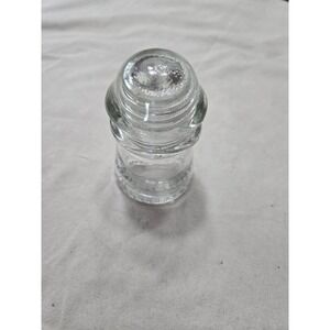 Vintage Hemingray 9 Clear Glass Insulator Made in USA 13B-40 Drip Edge Beehive